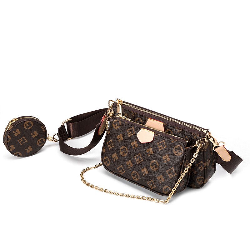 One-Shoulder Women's Bag Three-In-One Mahjong Bag Broadband Messenger Bag Small Bag Three-Piece Bag Bags Women Brand