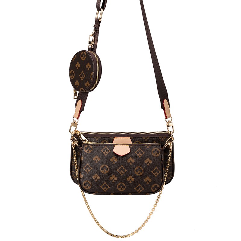 One-Shoulder Women's Bag Three-In-One Mahjong Bag Broadband Messenger Bag Small Bag Three-Piece Bag Bags Women Brand