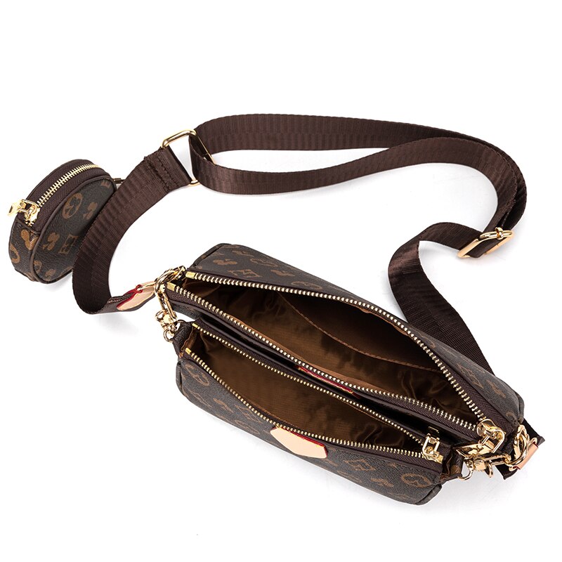 One-Shoulder Women's Bag Three-In-One Mahjong Bag Broadband Messenger Bag Small Bag Three-Piece Bag Bags Women Brand